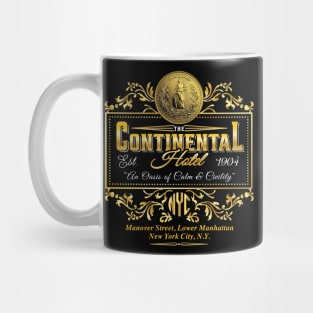 The Continental Hotel An Oasis of Calm and Civility Mug